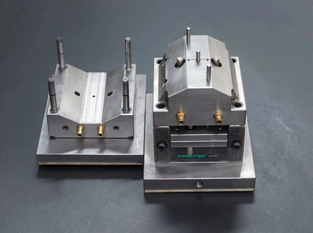 Pairs of injection mould halves