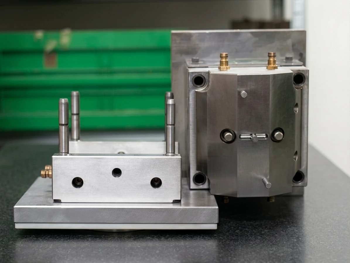 Injection mould close-up